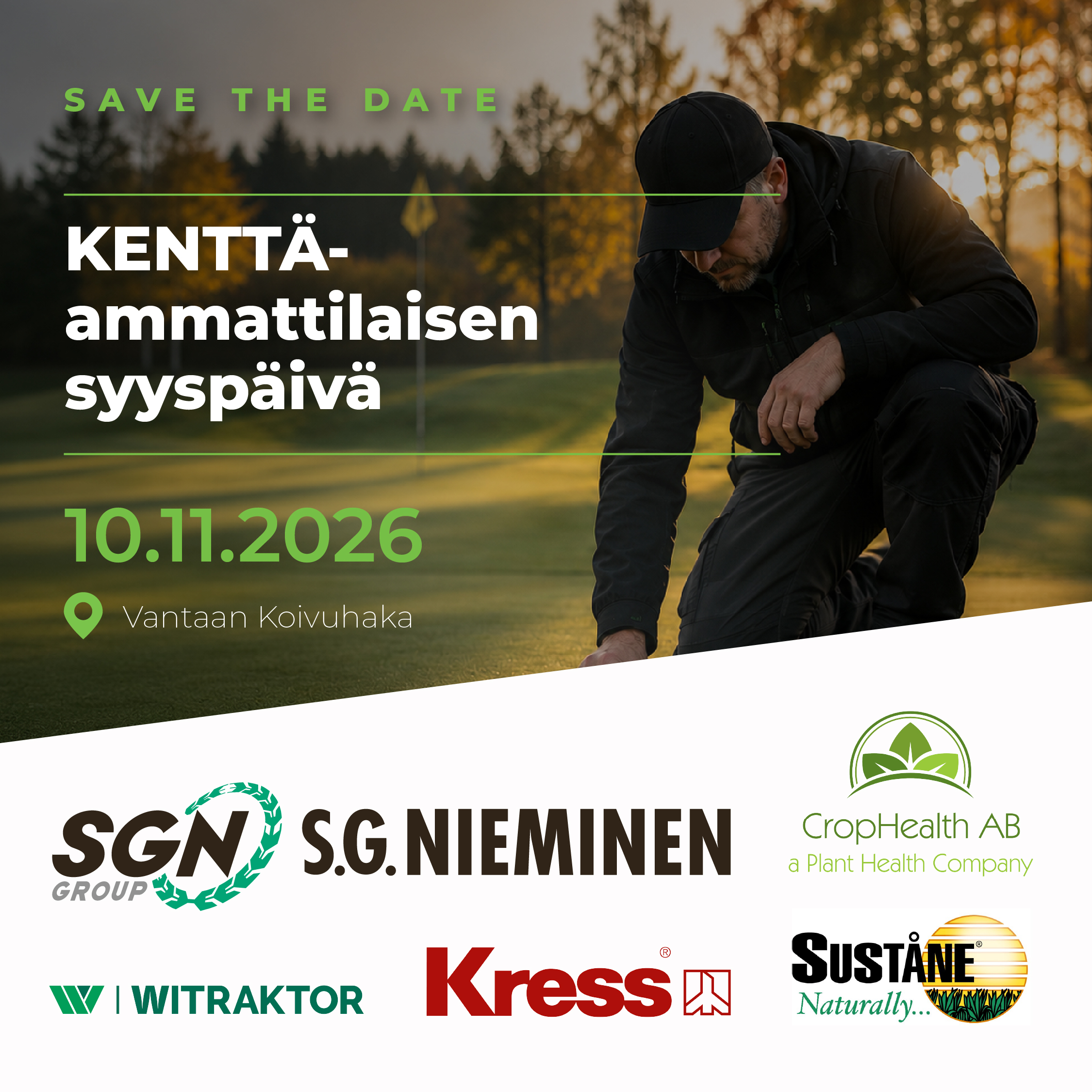 Kenttäammattilaisen syyspäivä 10.11.2026, Vantaan Koivuhaka.